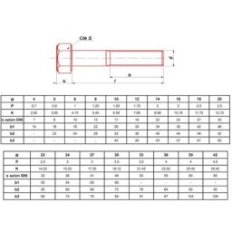 Vis à métaux tête hexagonale zinguée classe 8.8 din 931 filetage partiel clé 27 18X90 boîte de 25