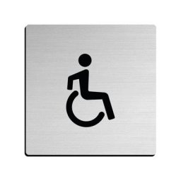 Plaque signalétique adhésive - Modèle : Handicape Itar Vendu à l'unité