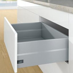 Kit arcitech 126 avec topside hauteur 218 - Décor : Argent - Longueur : 650 mm Hettich Sens : Droit