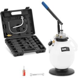 MSW - Pompe vidange huile moteur universel 13 adaptateurs 7,5 l - Noir, Rouge, Blanc