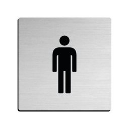 Plaque signalétique adhésive - Modèle : Homme Itar Vendu à l'unité