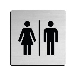 Plaque signalétique adhésive - Modèle : Homme / Femme Itar Vendu à l'unité