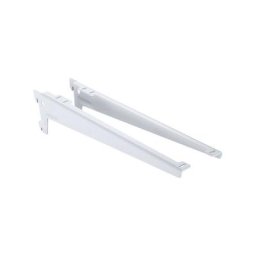 Element-system - Console équerre au pas de 50 - Décor : Gris aluminium - Longueur : 380 mm - ral :