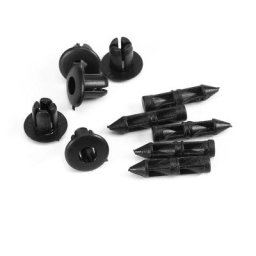 Style de voiture 100 pièces 6mm rivet en plastique moto carénage Clips de garniture pour Honda pour
