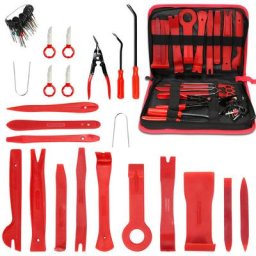 40 Pièces Outils De DéMontage De Garnitures Trousse Rivet Clips et Bandes de Câble pour Voiture