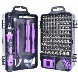 Prénfle - Jeu de tournevis 115 en 1, ordinateur de précision, téléphone intelligent, kit d'outils à