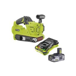 Pack Ryobi Ponceuse à bande 75 mm 18V OnePlus R18BS-0 - 1 Batterie 3.0Ah High Energy - 1 Chargeur