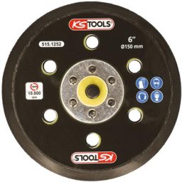 Plateau Velcro D150mm, 15 trous pour ponceuse 515.1254 et 515.1257