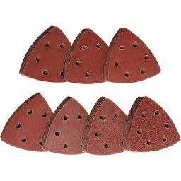 Delta-Triangles de Ponçage 70 Pièces Mixpack 10 x Grain 60/80/120/180/240/320/400 Chacun,90 x 90 x