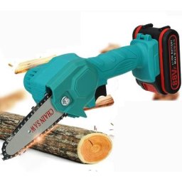 VIOLEWORKS 88V 1080W 4 pouce Scie à Bois Portable Scie à chaine tronconneuse à batterie élagueuse