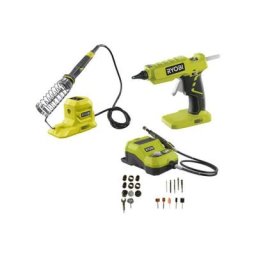 Pack décoration Ryobi pistolet à colle 18V OnePlus sans batterie ni chargeur R18GLU-0 - fer à