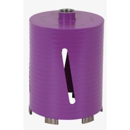 Couronne diamantée à sec D132mm longueur 150mm raccord r1/2 Sidamo