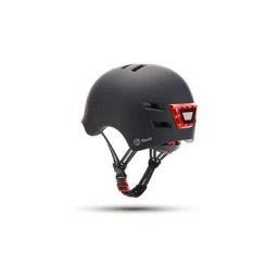 Casque Youin homologué noir taille m avec led avant et arrière