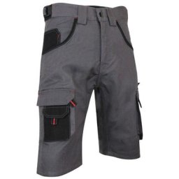Bermuda bicolore multipoches LMA Calcaire Gris / Noir 44 - Gris / Noir