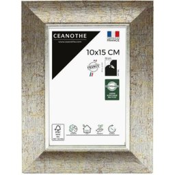 Cadre Photo Argent 10x15 cm et 15x10 cm - Convient au A6 et Carte Postale – Cadre pour photo 10x15