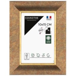 Cadre Photo Bronze 10x15 cm et 15x10 cm - Convient au A6 et Carte Postale – Cadre pour photo 10x15