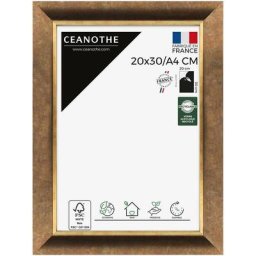 Cadre Photo Bronze 20x30 cm et 30x20 cm - Convient au A4 – Cadre pour photo 20x30 cm - Cadre Photo
