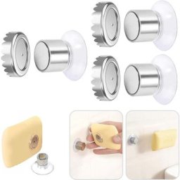 Porte-savon Lot de 1 Porte-Savon Magnétique à Ventouse Porte Savon Aimanté Douche Mural Acier