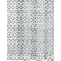 Spirella - Collection de grille rideau de douche textile 180 x 200, 100% polyester, argent