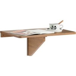 Sobuy - FWT03-PF Table Murale Rabattable en Bois, Table de Cuisine, Table Enfant, L60×P40cm