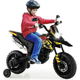 Aprilia Moto Électrique pour Enfants 3-8 Ans avec Musique & Lumière, Voiture Électrique Enfants