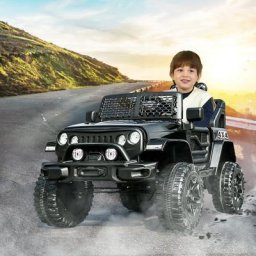 Voiture électrique pour enfants, 2 places, 12V, télécommande 2,4 Ghz, démarrage progressif à 2