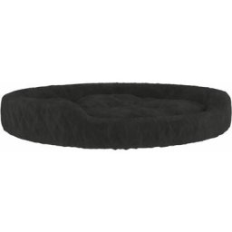 Vidaxl - Lit pour chien Noir 90x70x23 cm Peluche Noir