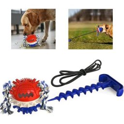 Jouets pour Gros Chiens, Jouet pour Chien Indestructible, Jouet à Mâcher, Nettoyage Anti Molaire,