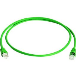 Câble de raccordement réseau informatique RJ45 Telegärtner L00001A0085 cat 6a s/ftp vert 2.00 m