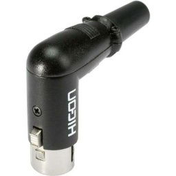 Hicon - xlr femelle, coudé HI-X3RF-M Nombre de pôles (num): 3 noir 1 pc(s) - noir