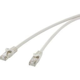 RF-4724282 RJ45 Câble réseau, câble patch cat 5e f/utp 15.00 m gris avec cliquet dencastrement 1