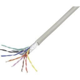 Conrad Components - 1226969 Câble téléphone j-y(st)y 8 x 2 x 0.60 mm gris 10 m - gris