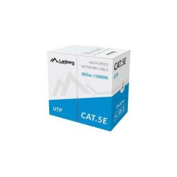 LCU5-10CC-0305-S Solid - Câble réseau (cat. 5E Utp, 305 m), couleur gris - Lanberg