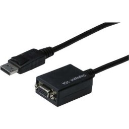 Adaptateur DisplayPort, VGA Digitus AK-340403-001-S [1x DisplayPort mâle - 1x VGA femelle] 15.00 cm