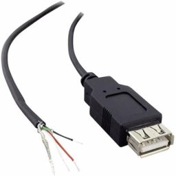 Tru Components - usb a femelle 2.0 avec extrémité de câble ouverte 1582675 1.80 m