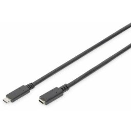 Digitus - Câble usb usb 3.2 Gen1 (usb 3.0) usb-c® mâle, usb-c® femelle 0.70 m noir connecteur