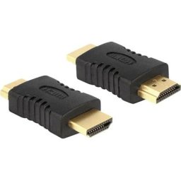 Adaptateur HDMI Delock 65508 [1x HDMI mâle - 1x HDMI mâle] noir contacts dorés