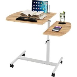 Table de lit pour Ordinateur Portable Réglable en Hauteur avec Porte-tasse,Table de lit