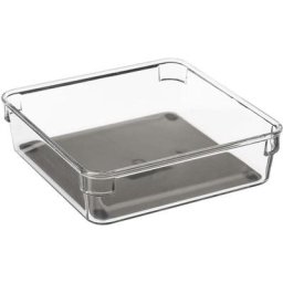 5five - Organiseur de tiroirs 16x16 cm Tidy Smart - 5 five simply smart - Transparent et gris