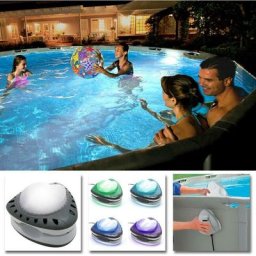 Intex - 28698 Éclairage de piscine magnétique led, lumière de piscine, éclairage mural pour piscine