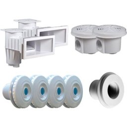 Kit pièces à sceller Blanc pour piscine 10 x 5 m Hayward Blanc