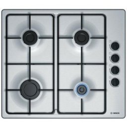 Bosch - PBP6B5B80 plaque - plaques (Intégré, Gaz, Acier inoxydable, Acier inoxydable, Émaillé,