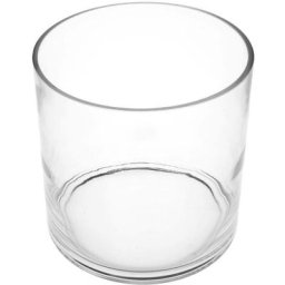 Vase cylindre verre H18 Atmosphera créateur d'intérieur - Transparent