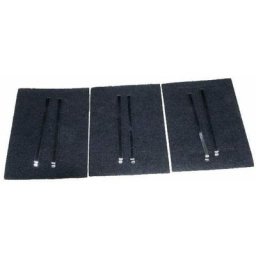 Lot de 3 filtres charbon (Kit AK204AE1) (79X8361,AS0062457) Hotte Sauter de dietrich, thermor,