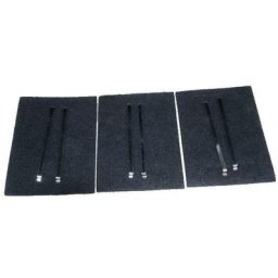 Lot de 3 filtres charbon (Kit AK204AE1) (79X8361,AS0062457) Hotte Sauter de dietrich, thermor,