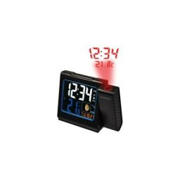 La crosse - réveil radio-guidé avec projection - avec port de chargement usb - 13,3 x 11 x 5 cm
