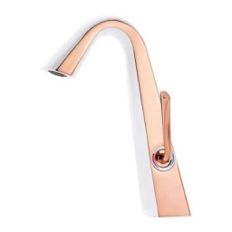Robinet de salle de bain en laiton personnalité or blanc meuble de salle de bain robinet lavabo