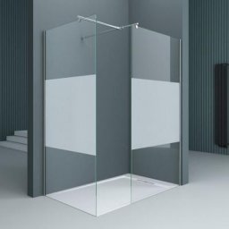 Pare douche Cabine de douche 80x80cm en verre Bremen 01ms-T avec 2 éléments verre de sécurité esg
