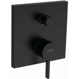 Hansgrohe Finoris - Mitigeur de baignoire encastré, 2 sorties, noir mat 76415670