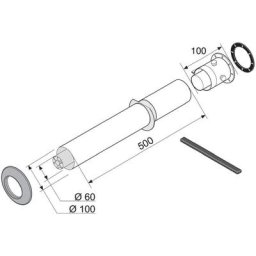 Kit ventouse Saunier Duval A2006600